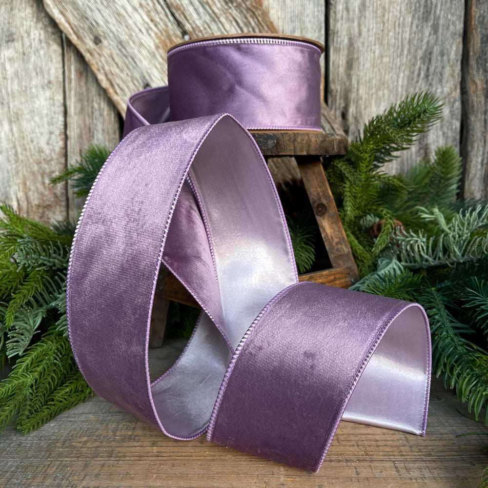 2.5" Lavender Purple Velvet Ribbon