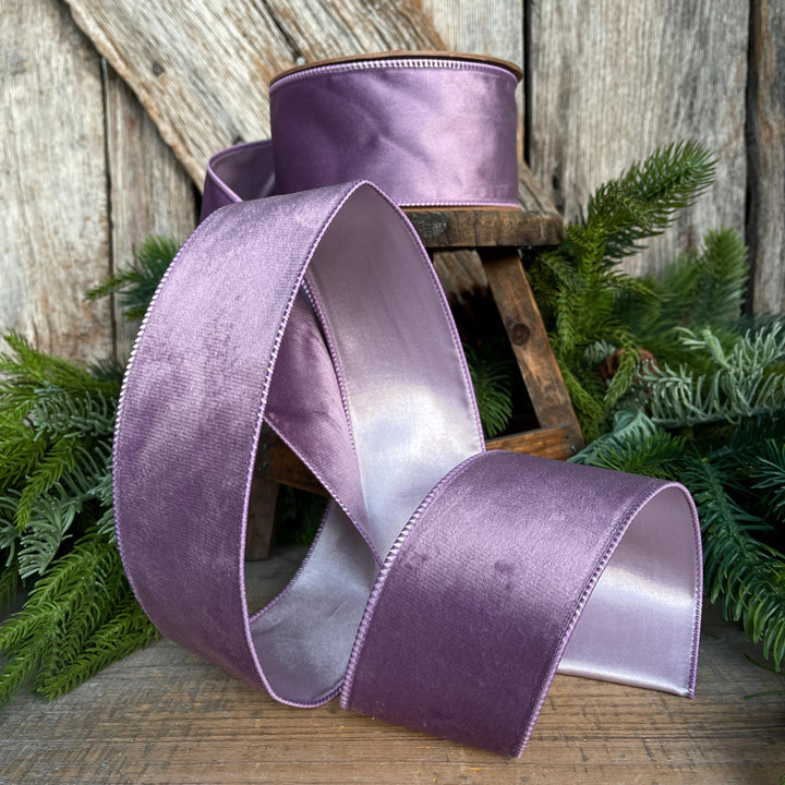 2.5" Lavender Purple Velvet Ribbon