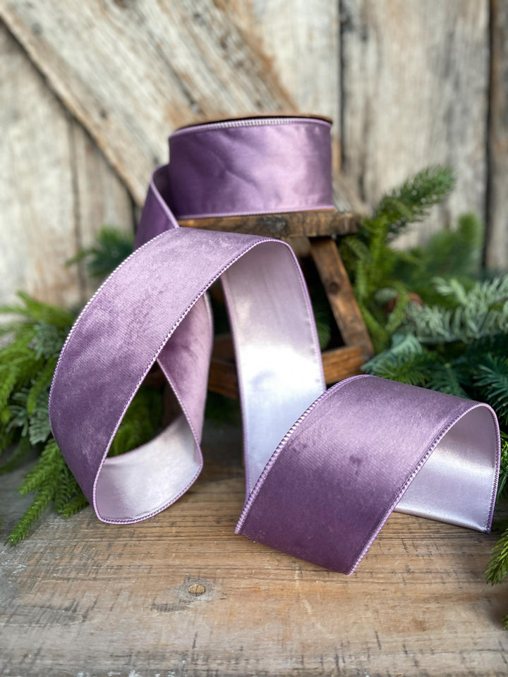 2.5" Lavender Purple Velvet Ribbon