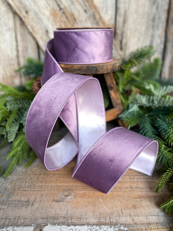 2.5" Lavender Purple Velvet Ribbon