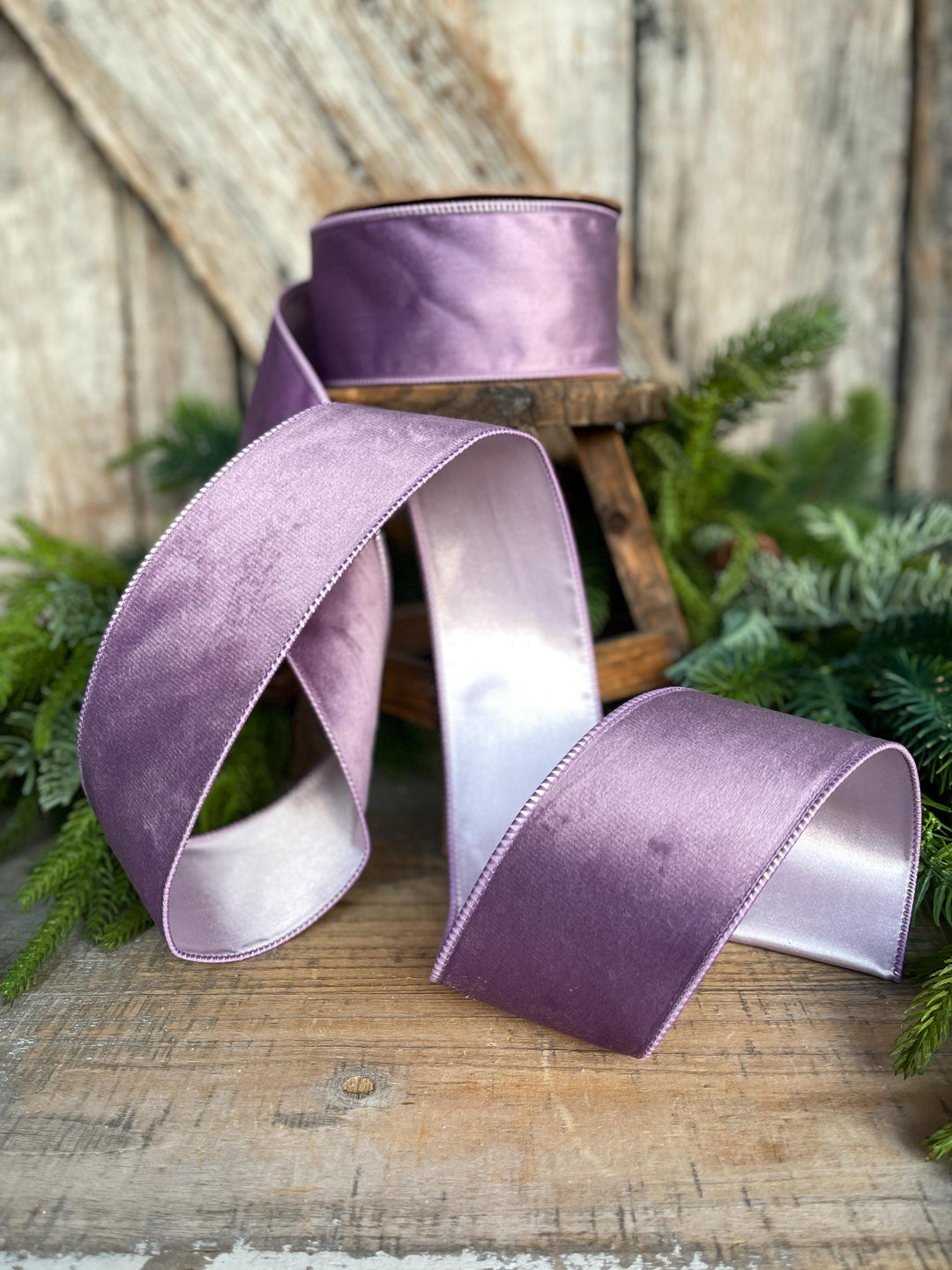 2.5" Lavender Purple Velvet Ribbon