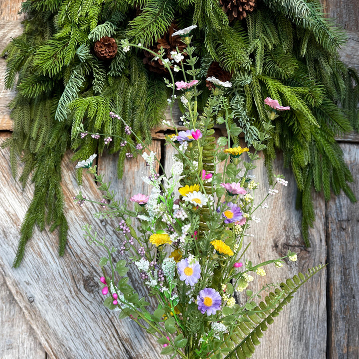 30" Pastel Daisy Filler Bush, Wildflower Filler Floral Bush
