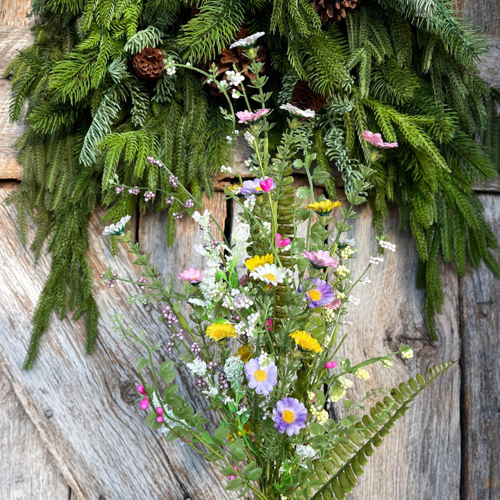 30" Pastel Daisy Filler Bush, Wildflower Filler Floral Bush