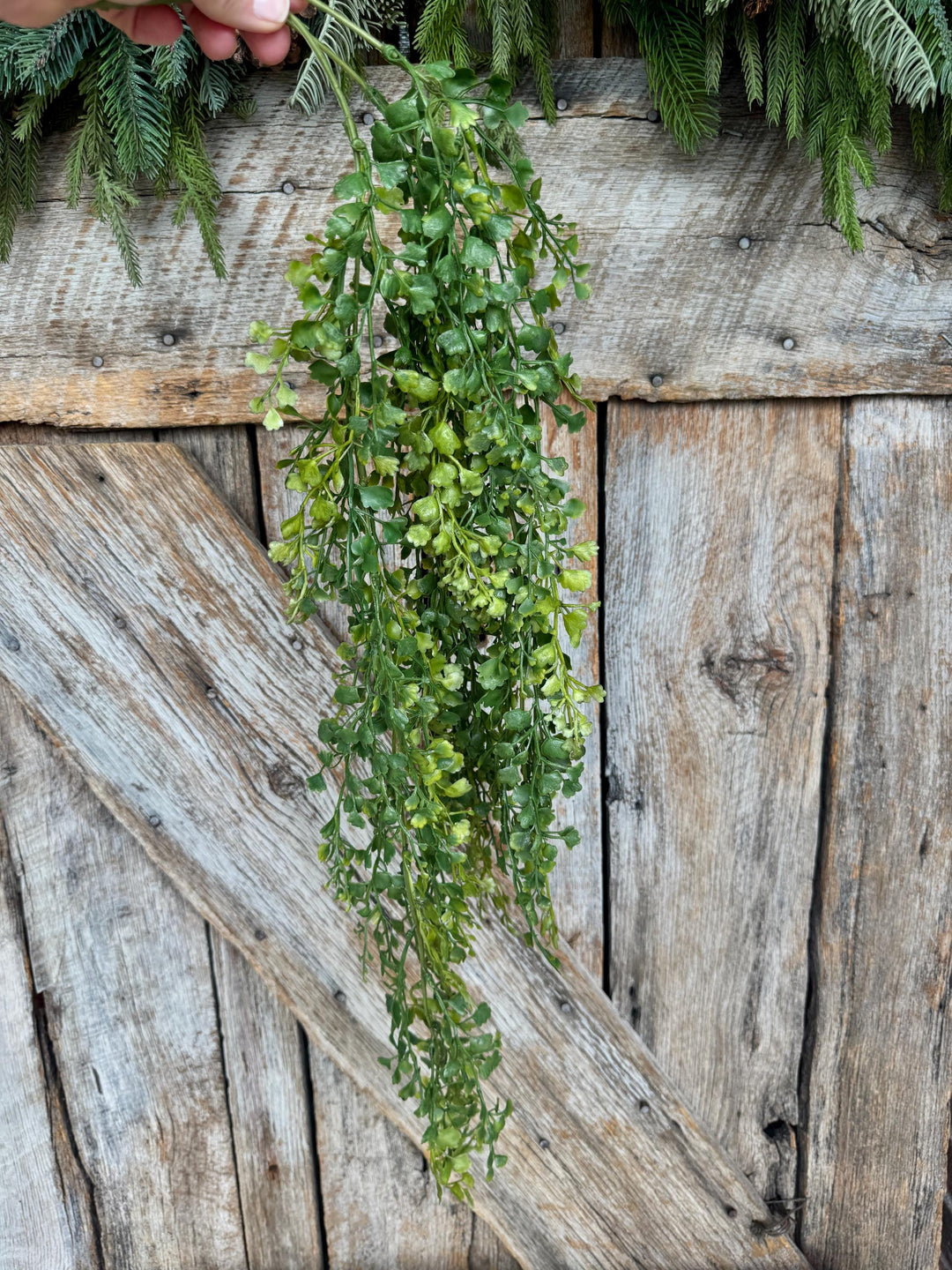 33" Hanging Maiden Hair Bush, Hanging Greenery Bush
