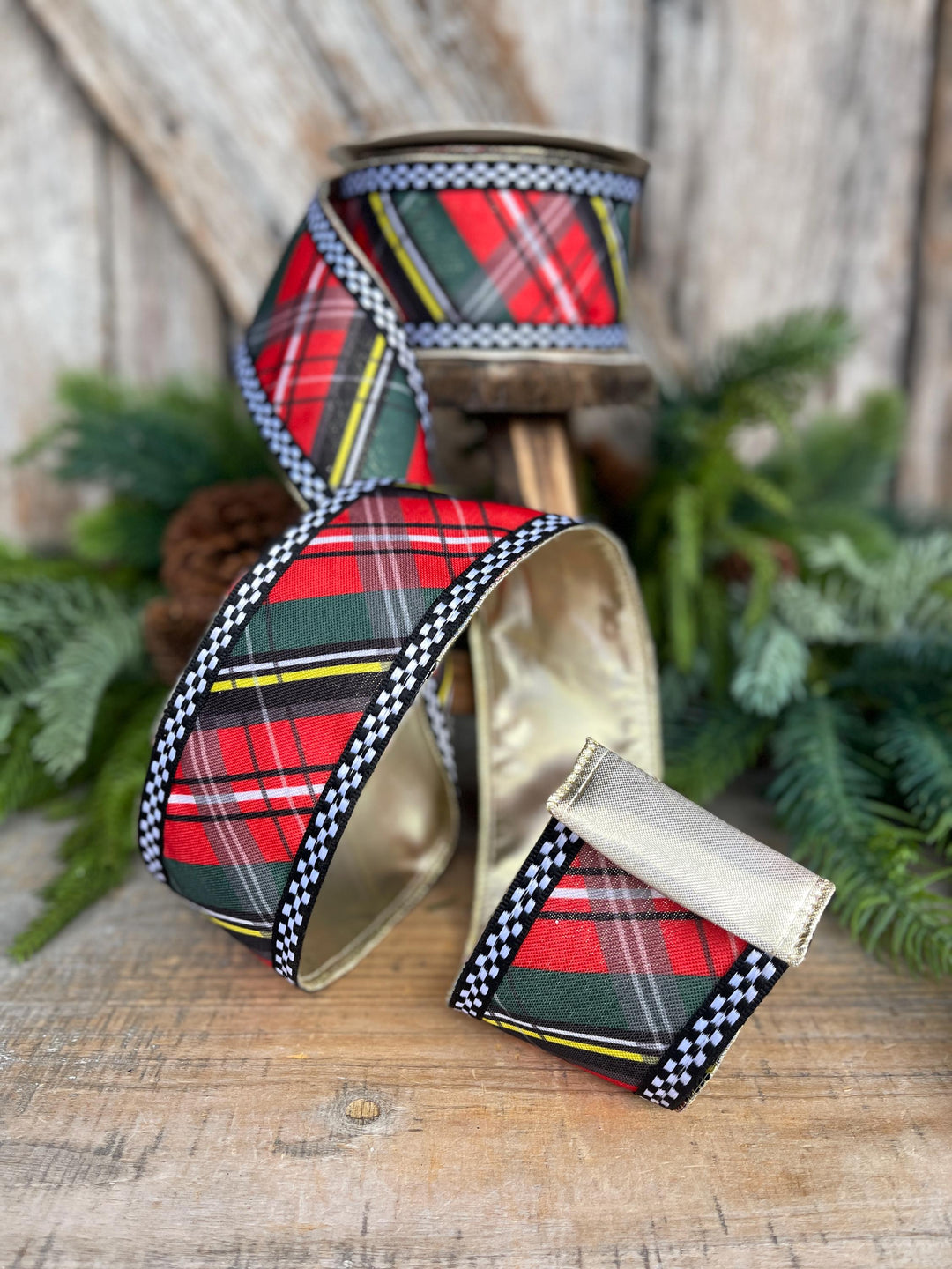 2.5" Traditional Christmas Plaid Ribbon