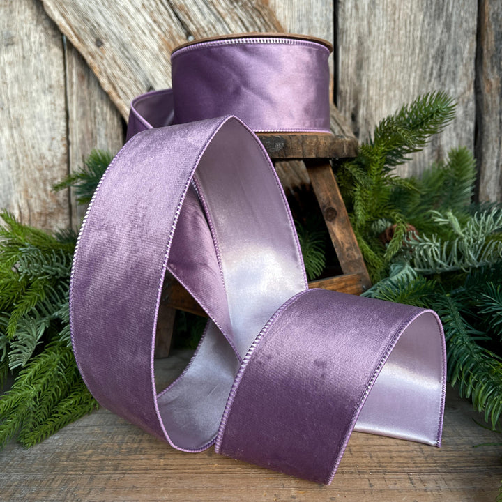2.5" Lavender Purple Velvet Ribbon