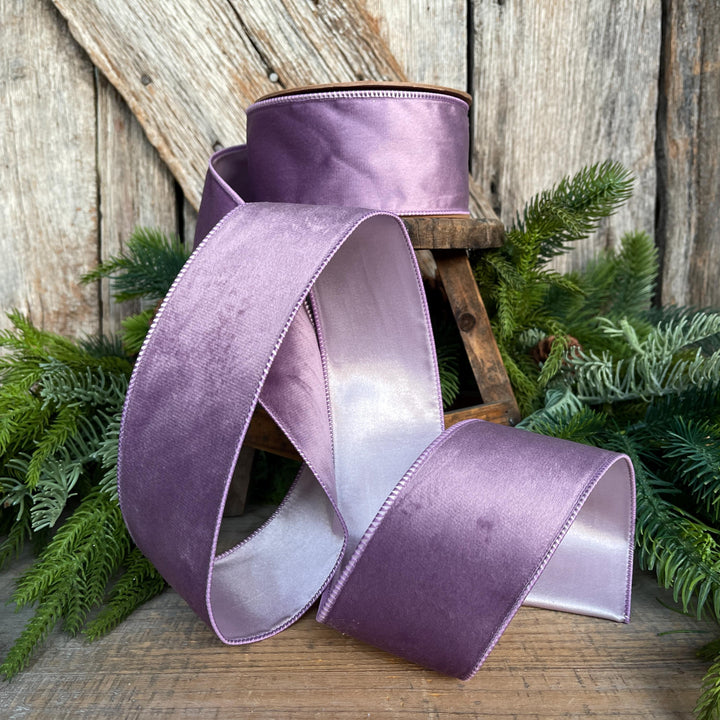 2.5" Lavender Purple Velvet Ribbon