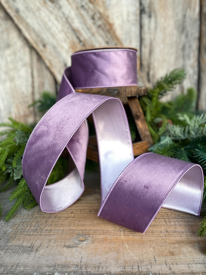 2.5" Lavender Purple Velvet Ribbon