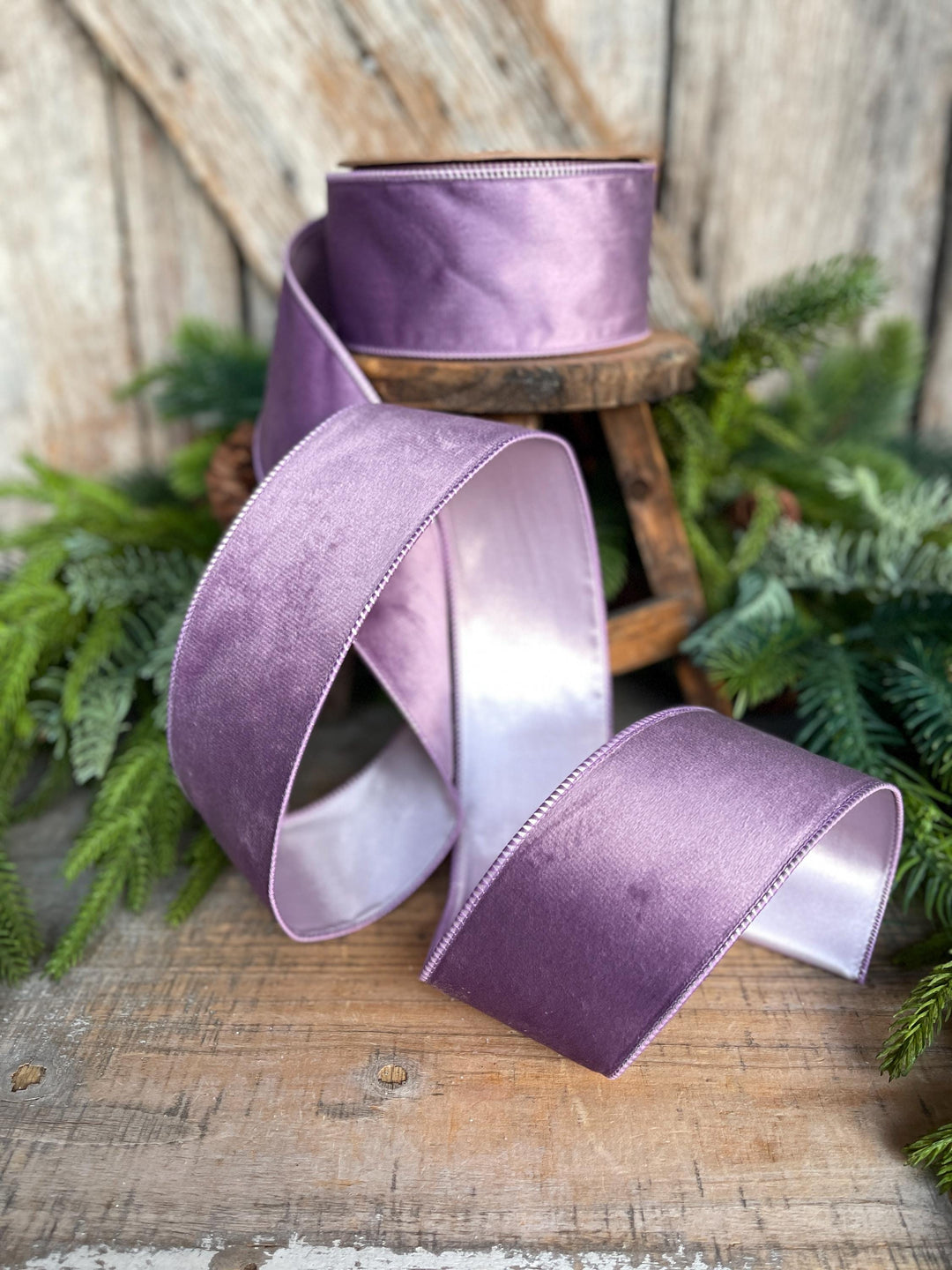 2.5" Lavender Purple Velvet Ribbon