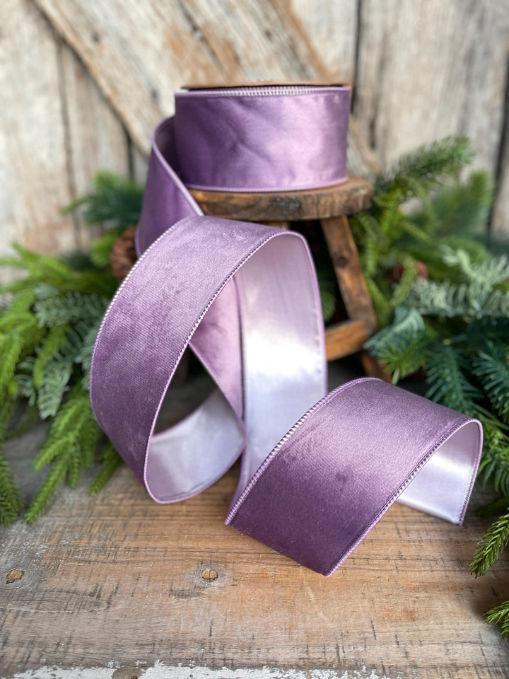 2.5" Lavender Purple Velvet Ribbon
