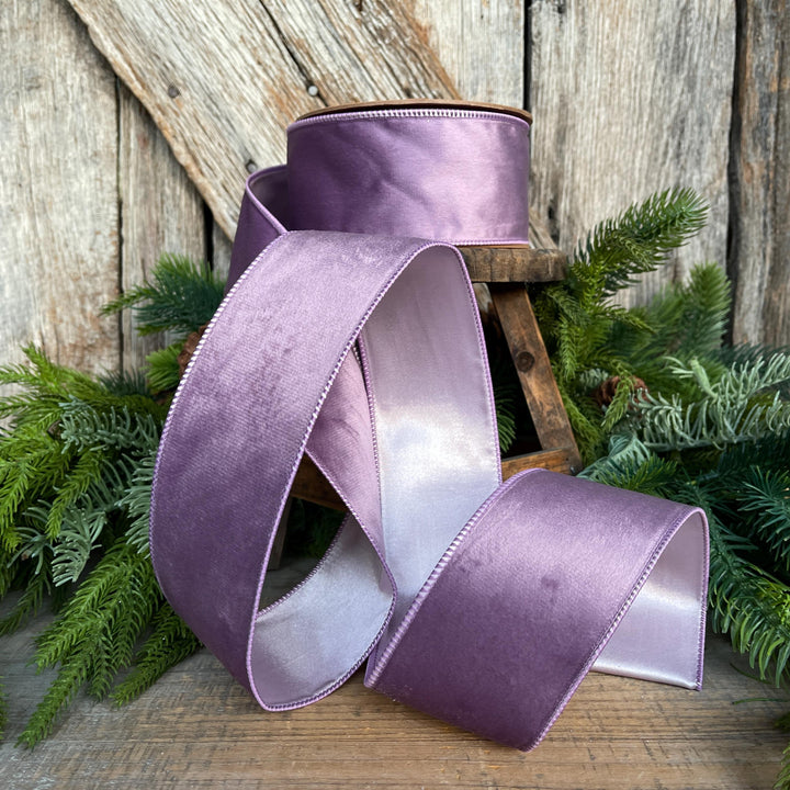 2.5" Lavender Purple Velvet Ribbon
