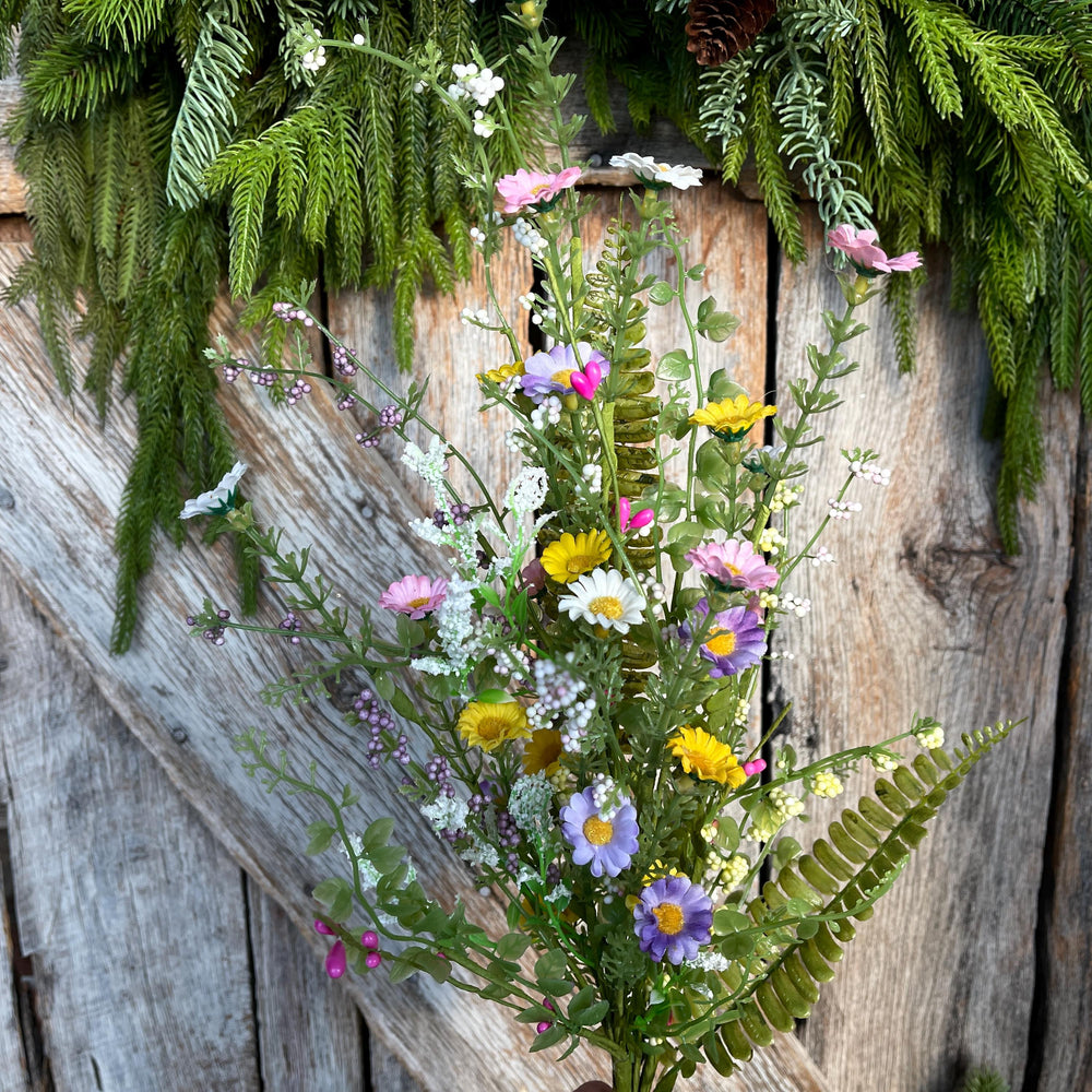 30" Pastel Daisy Filler Bush, Wildflower Filler Floral Bush
