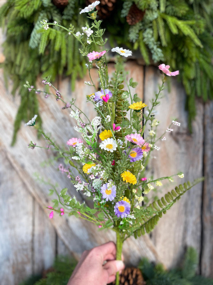 30" Pastel Daisy Filler Bush, Wildflower Filler Floral Bush