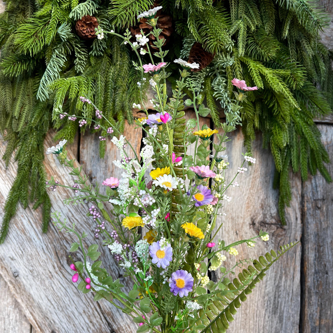 30" Pastel Daisy Filler Bush, Wildflower Filler Floral Bush