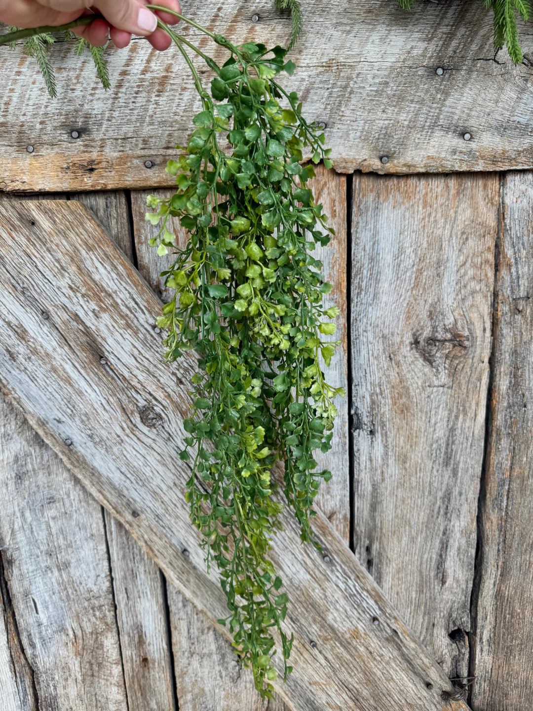 33" Hanging Maiden Hair Bush, Hanging Greenery Bush