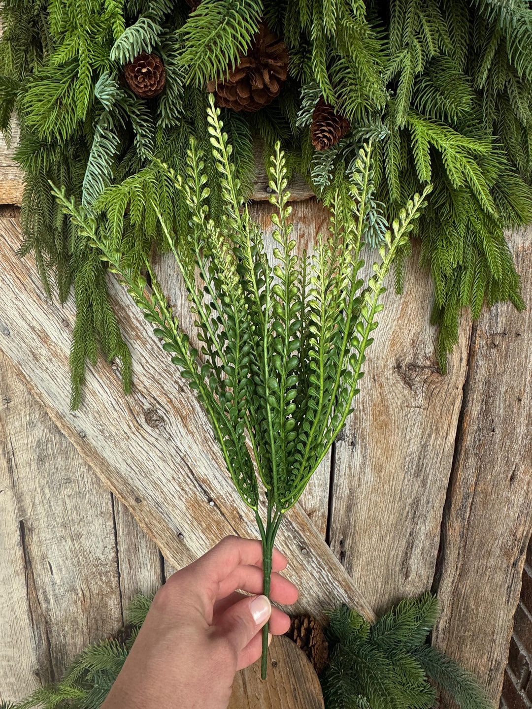 16" Beaded Greenery Bush, 13686GN