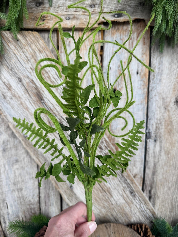 16" Moss Floral Spray, Greenery bush, 62077SP16