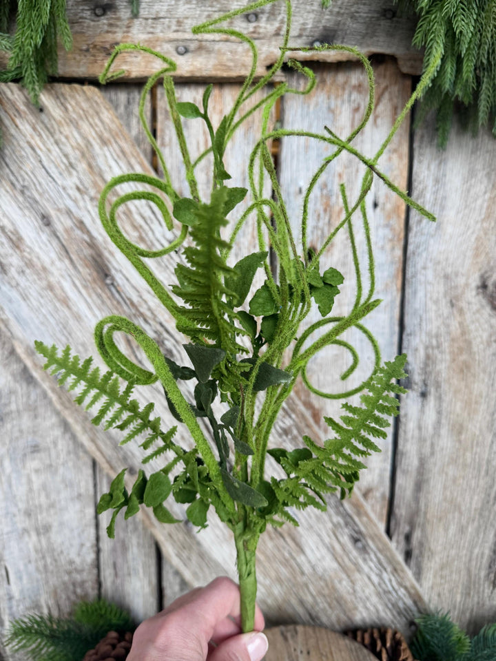 16" Moss Floral Spray, Greenery bush, 62077SP16