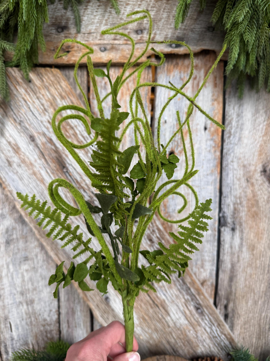 16" Moss Floral Spray, Greenery bush, 62077SP16