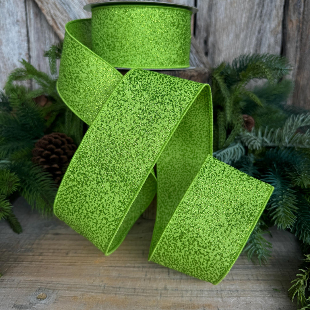 2.5" Lime Green Ribbon, Halloween Ribbon