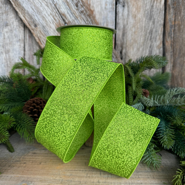 2.5" Lime Green Ribbon, Halloween Ribbon