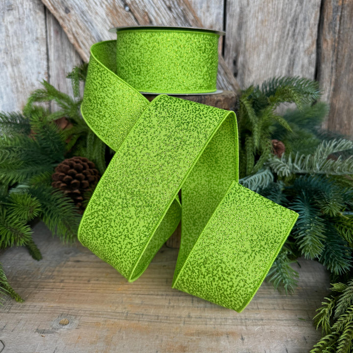 2.5" Lime Green Ribbon, Halloween Ribbon