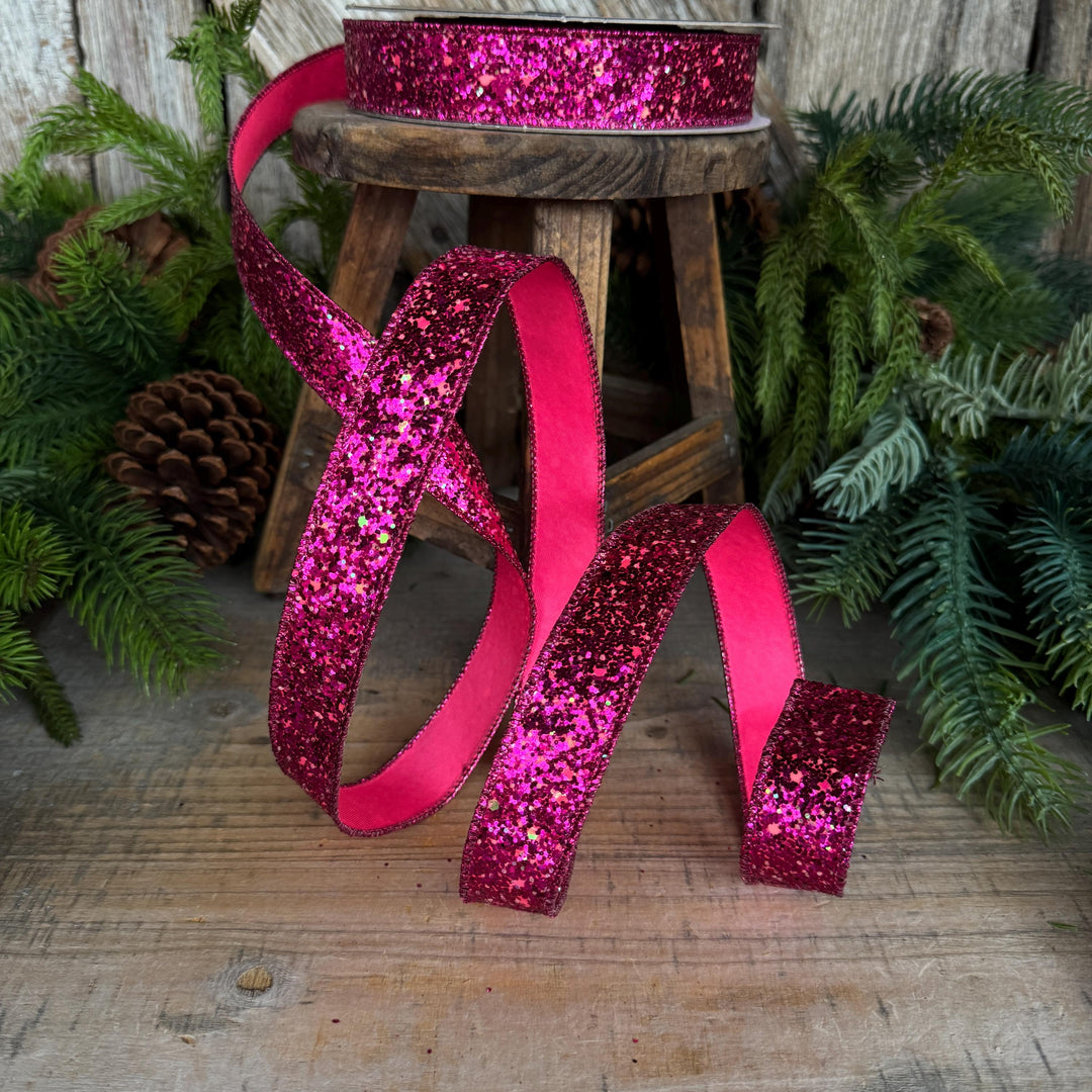 1" Hot Pink Ribbon, Halloween Ribbon
