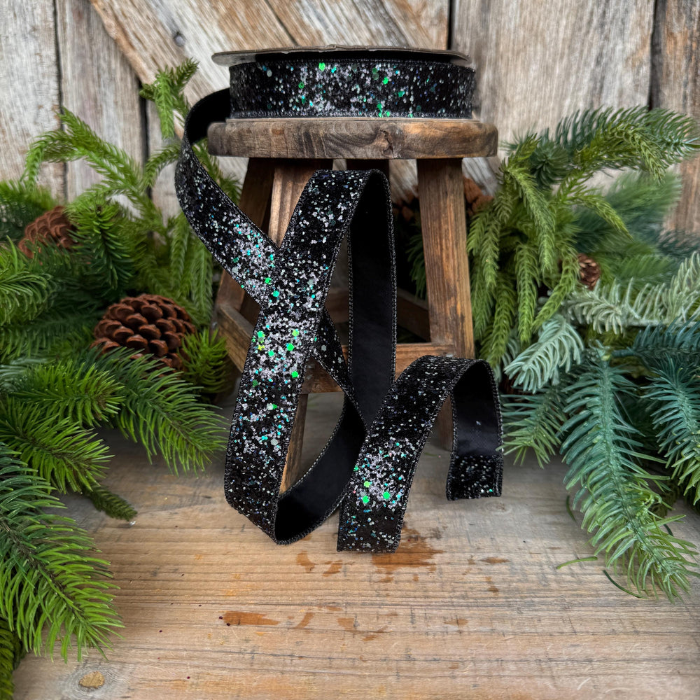 1" Black Ribbon, Halloween Ribbon