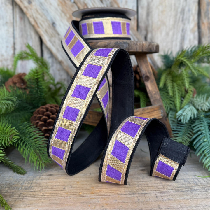 1.5" Halloween Ribbon, Tricks or Pleats, Farrisilk Ribbon