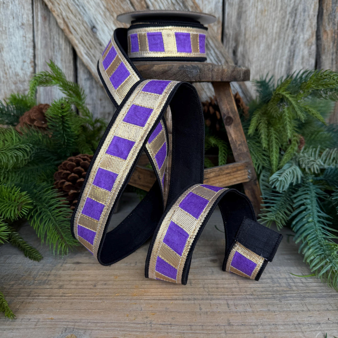 1.5" Halloween Ribbon, Tricks or Pleats, Farrisilk Ribbon