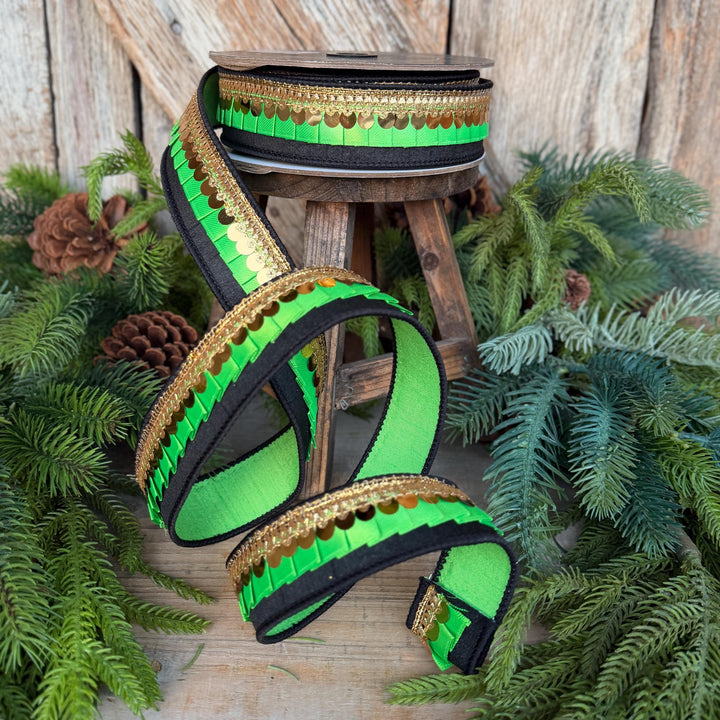 1.5" Halloween Ribbon, Tricks or Pleats