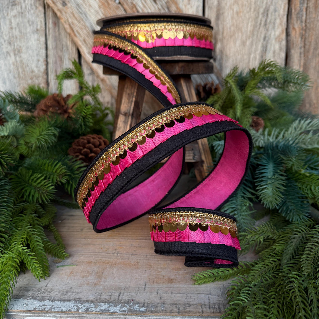 1.5" Halloween Ribbon, Tricks or Pleats