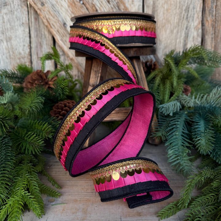 1.5" Halloween Ribbon, Tricks or Pleats