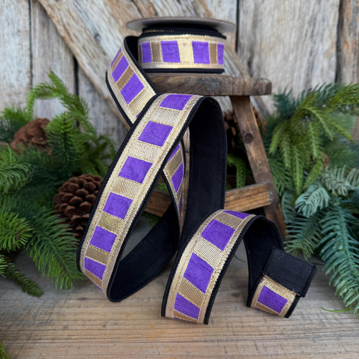 1.5" Halloween Ribbon, Tricks or Pleats, Farrisilk Ribbon