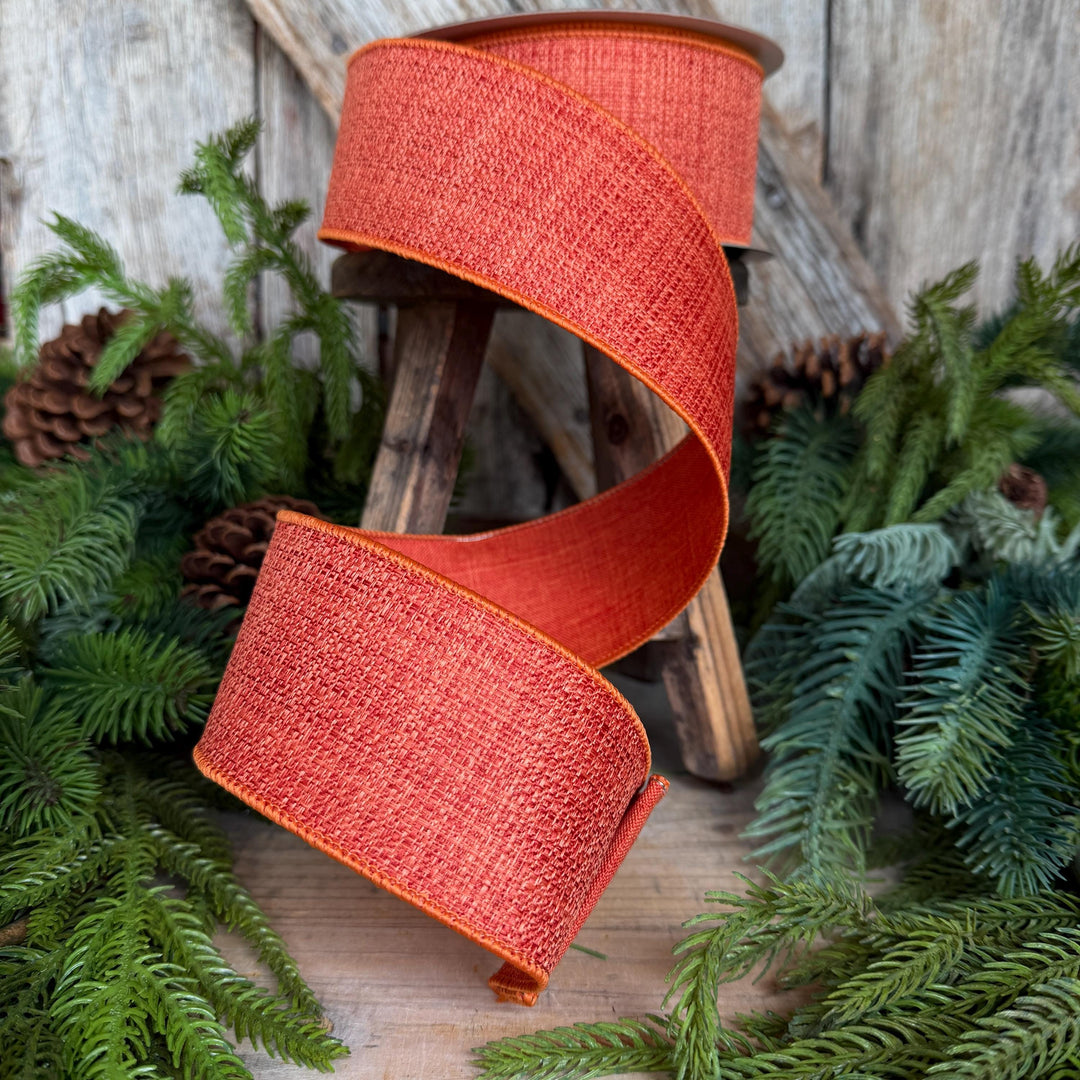 2.5" Orange Harvest Tween Ribbon, Farrisilk Ribbon