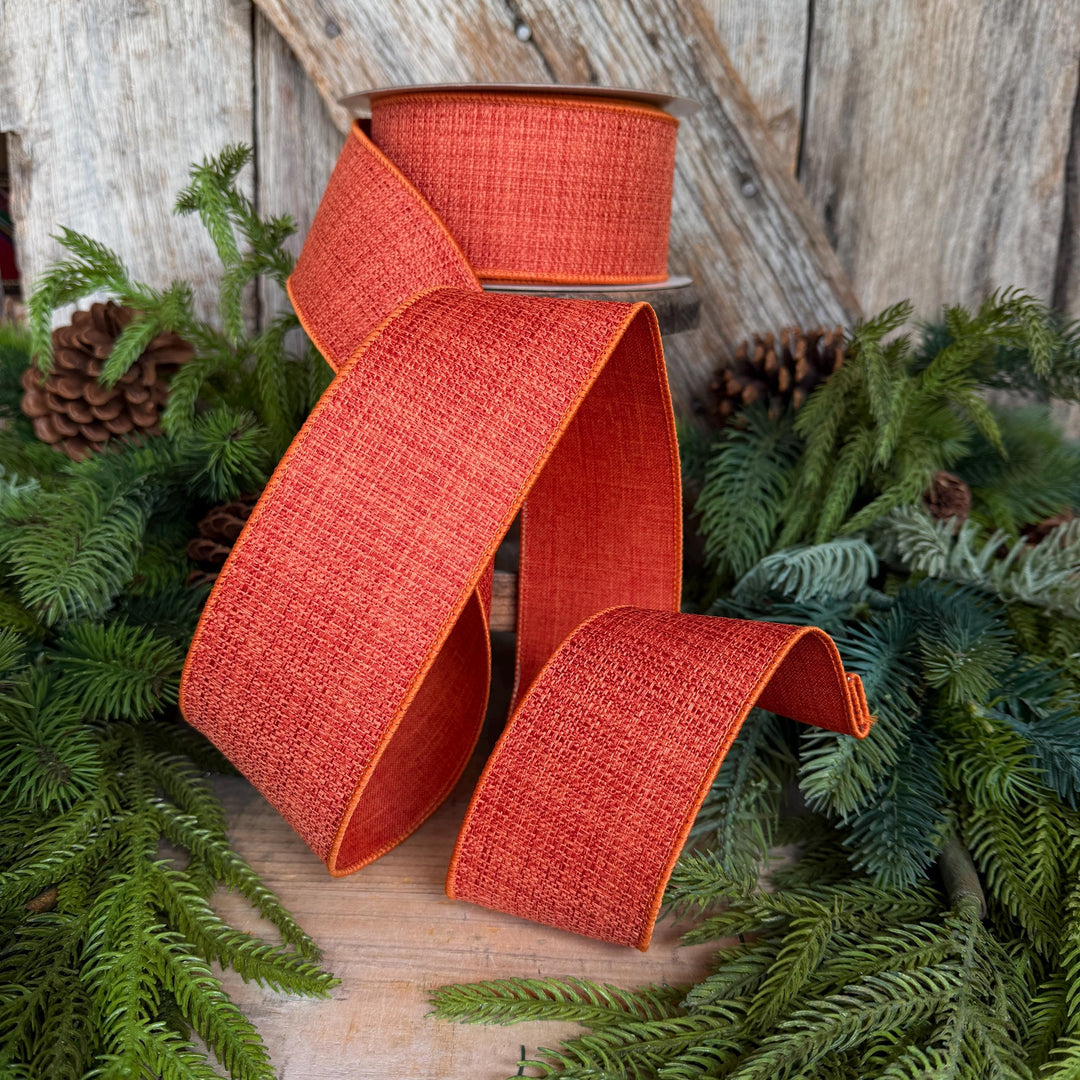 2.5" Orange Harvest Tween Ribbon, Farrisilk Ribbon