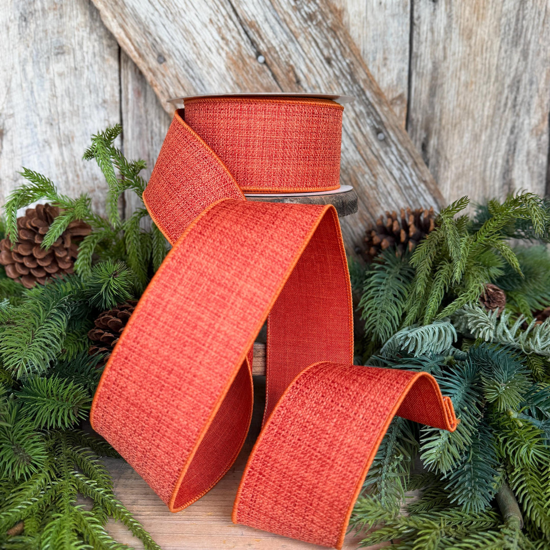 2.5" Orange Harvest Tween Ribbon, Farrisilk Ribbon