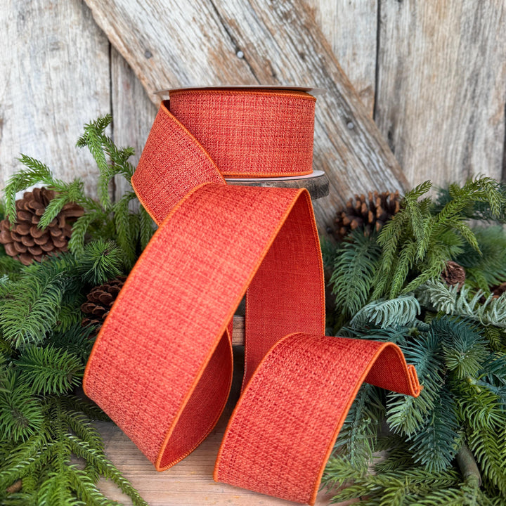 2.5" Orange Harvest Tween Ribbon, Farrisilk Ribbon