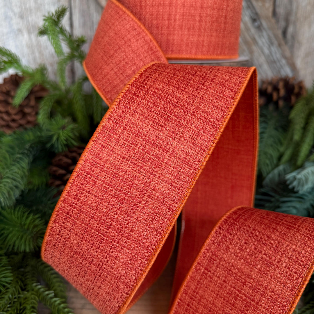 2.5" Orange Harvest Tween Ribbon, Farrisilk Ribbon