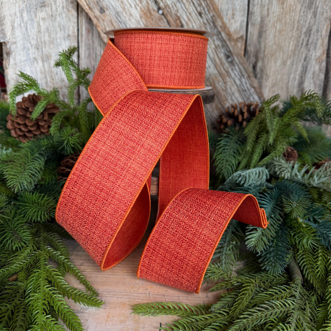 2.5" Orange Harvest Tween Ribbon, Farrisilk Ribbon, Fall Ribbon, RS259-52