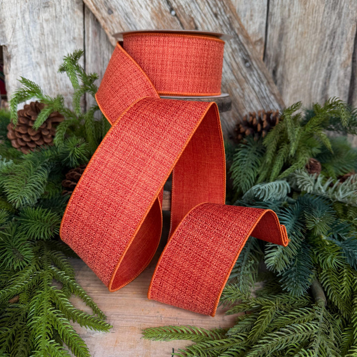 2.5" Orange Harvest Tween Ribbon, Farrisilk Ribbon, Fall Ribbon, RS259-52
