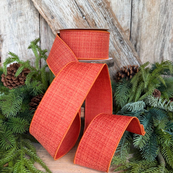 2.5" Orange Harvest Tween Ribbon, Farrisilk Ribbon, Fall Ribbon, RS259-52