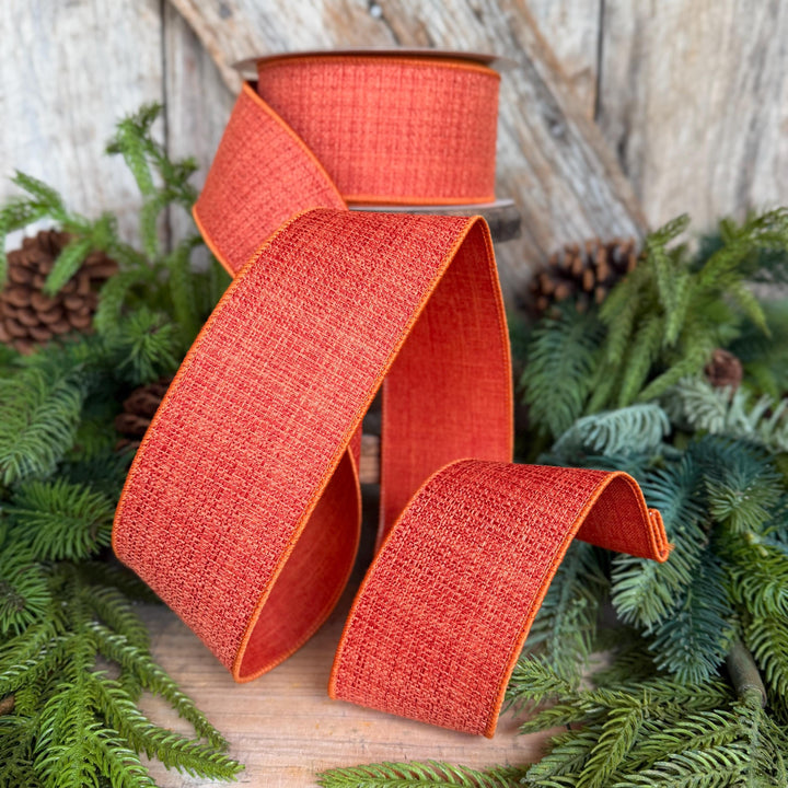 2.5" Orange Harvest Tween Ribbon, Farrisilk Ribbon