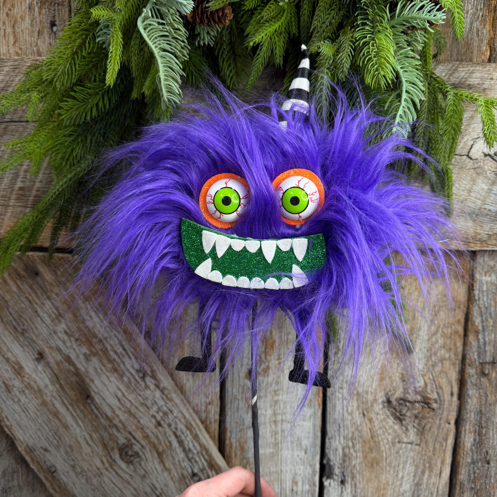 Purple Monster Pick, Halloween Monster Spray