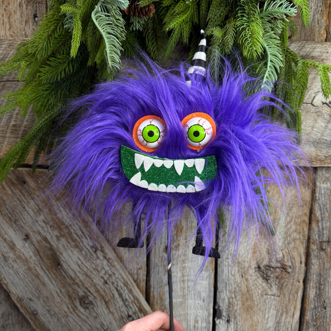 Purple Monster Pick, Halloween Monster Spray