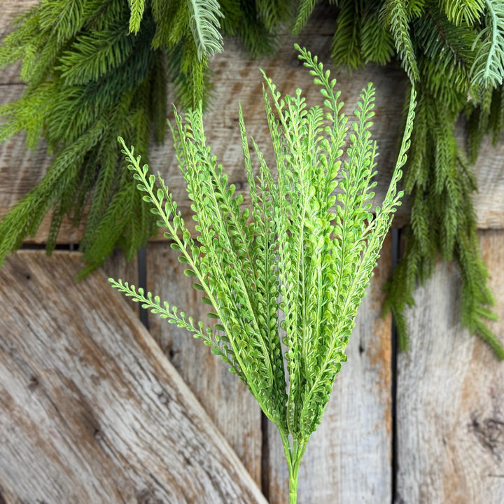 16" Lime Green Beaded Grass Spray, Lime Green Greenery, Halloween Beaded Grass