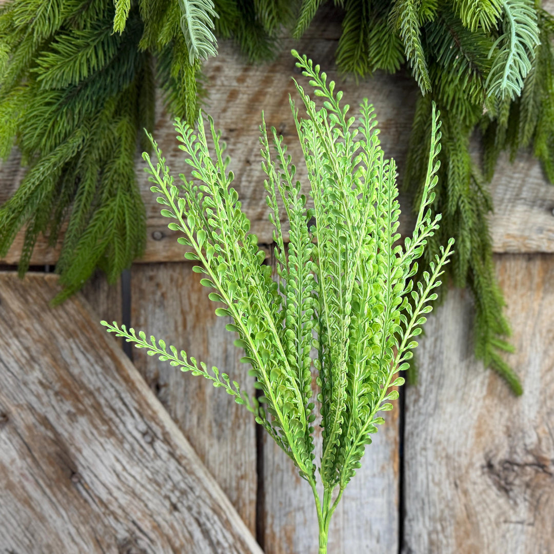 16" Lime Green Beaded Grass Spray, Lime Green Greenery, Halloween Beaded Grass