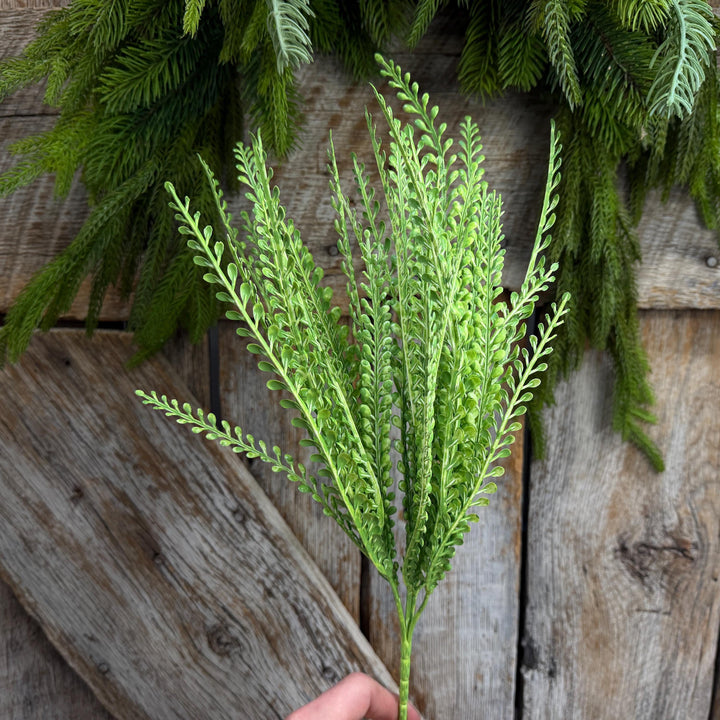 16" Lime Green Beaded Grass Spray, Lime Green Greenery, Halloween Beaded Grass