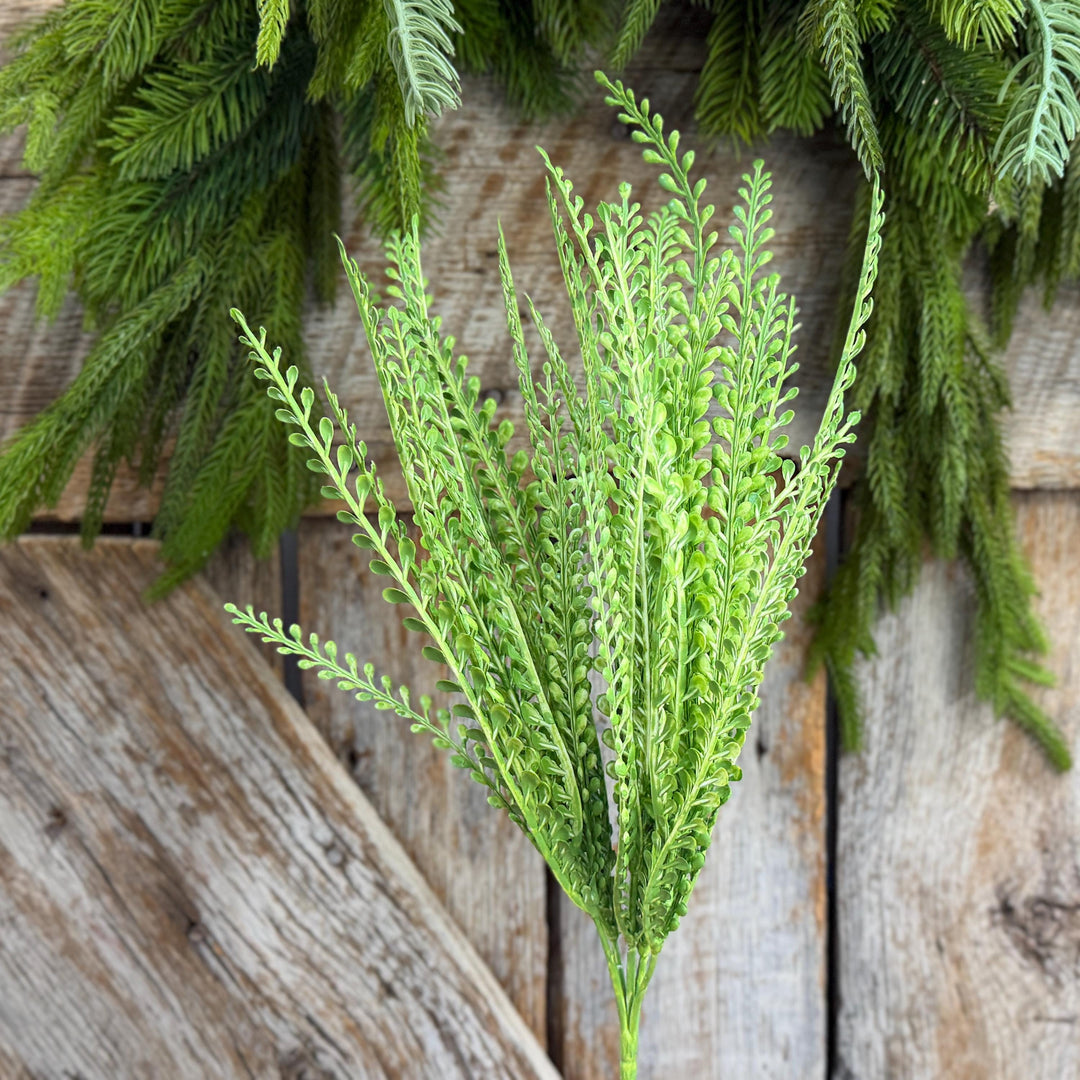 16" Lime Green Beaded Grass Spray, Lime Green Greenery, Halloween Beaded Grass