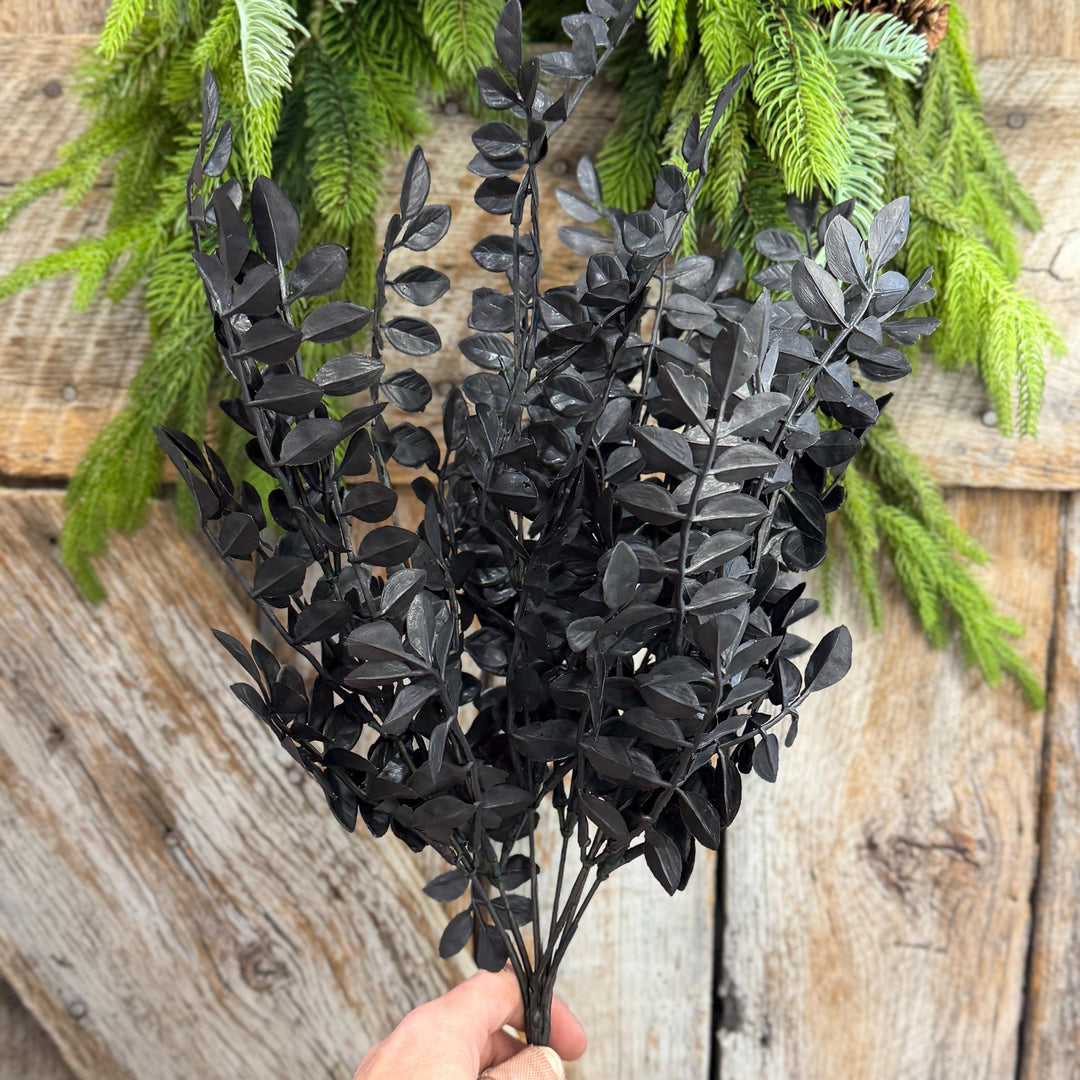 20" Black Wisteria Bush, Black Greenery Bush, Halloween Greenery, 57487BK